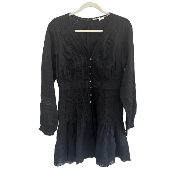 $498 Veronica Beard Addilyn Dress in Ink blue Size 6 Revolve Shopbop - Picture 6 of 11